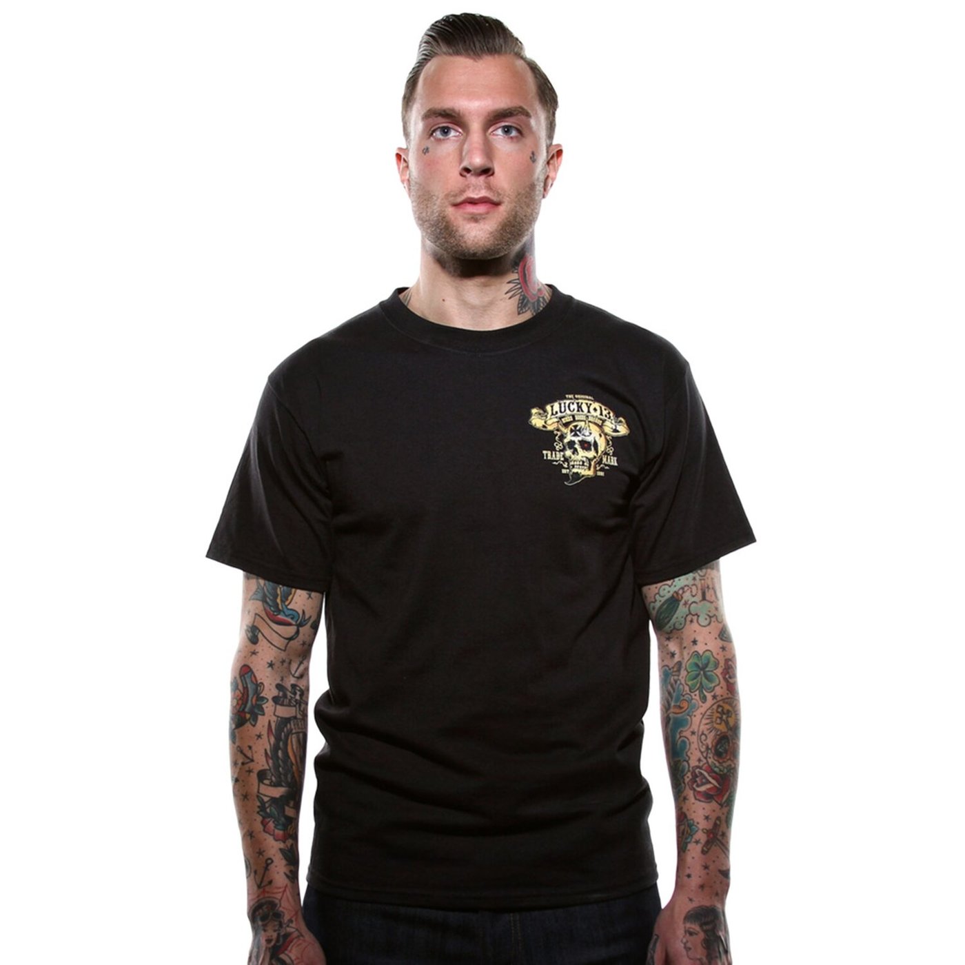 Lucky 13 Lucky 13 Booze, Bikes & Broads t-shirt black - Image 2