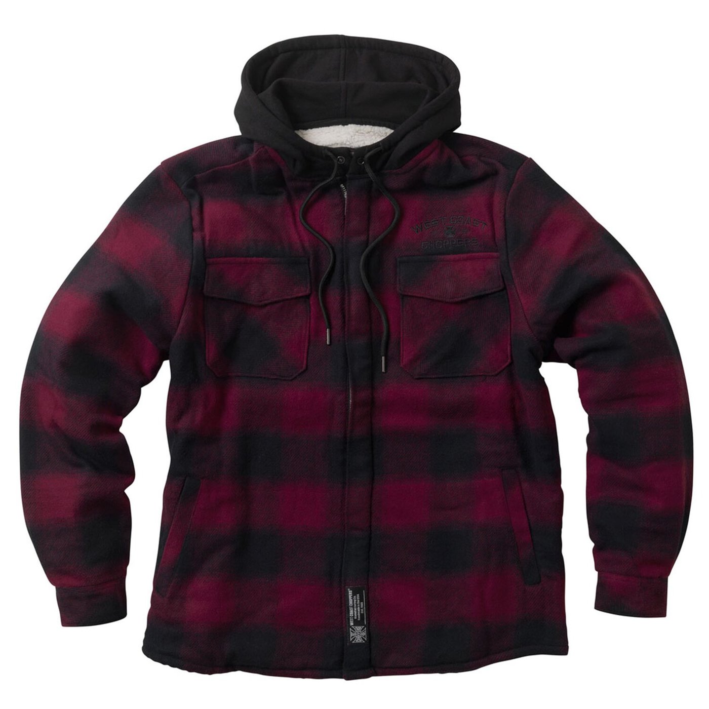 West Coast Choppers WCC Hell Bent Flannel jacket red/black