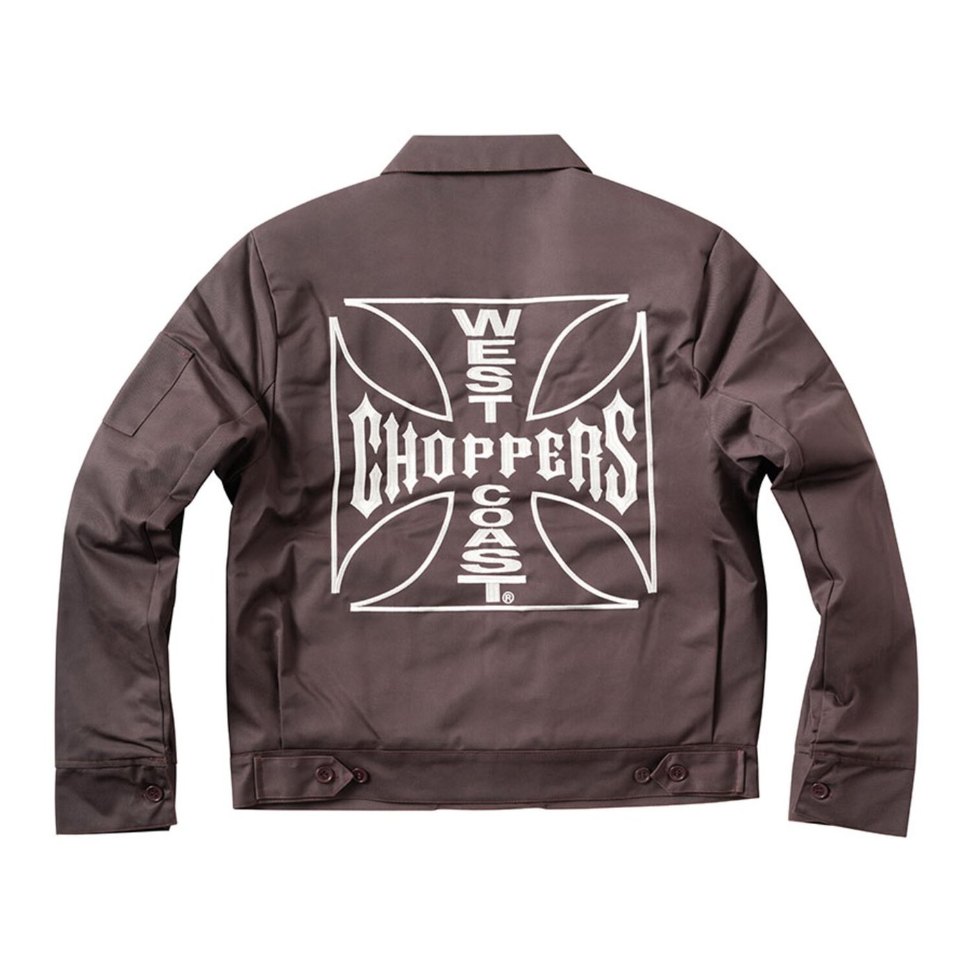 West Coast Choppers WCC OG lined workjacket chocolate brown - Image 2