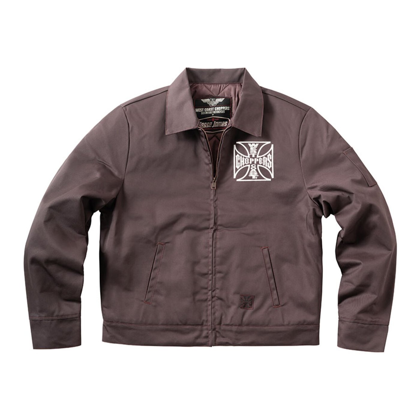 West Coast Choppers WCC OG lined workjacket chocolate brown