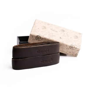 Tripmachine Trip Machine, leather handlebar grip wraps. Dark Brown Caffe