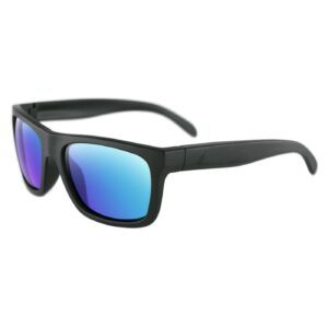 Zan Headgear ZANheadgear Cavern Sunglass Matte Black Frame Smoked/Green R