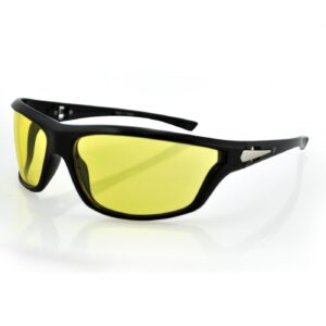 Zan Headgear ZANheadgear Florida Sunglass Gloss Black Frame Yellow Lens