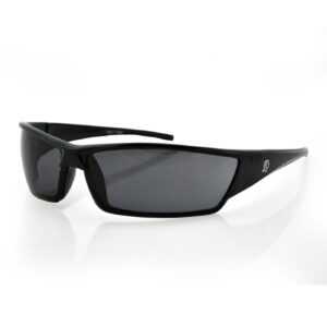 Zan Headgear ZANheadgear Utah Sunglass Gloss Black Frame Smoked Lens
