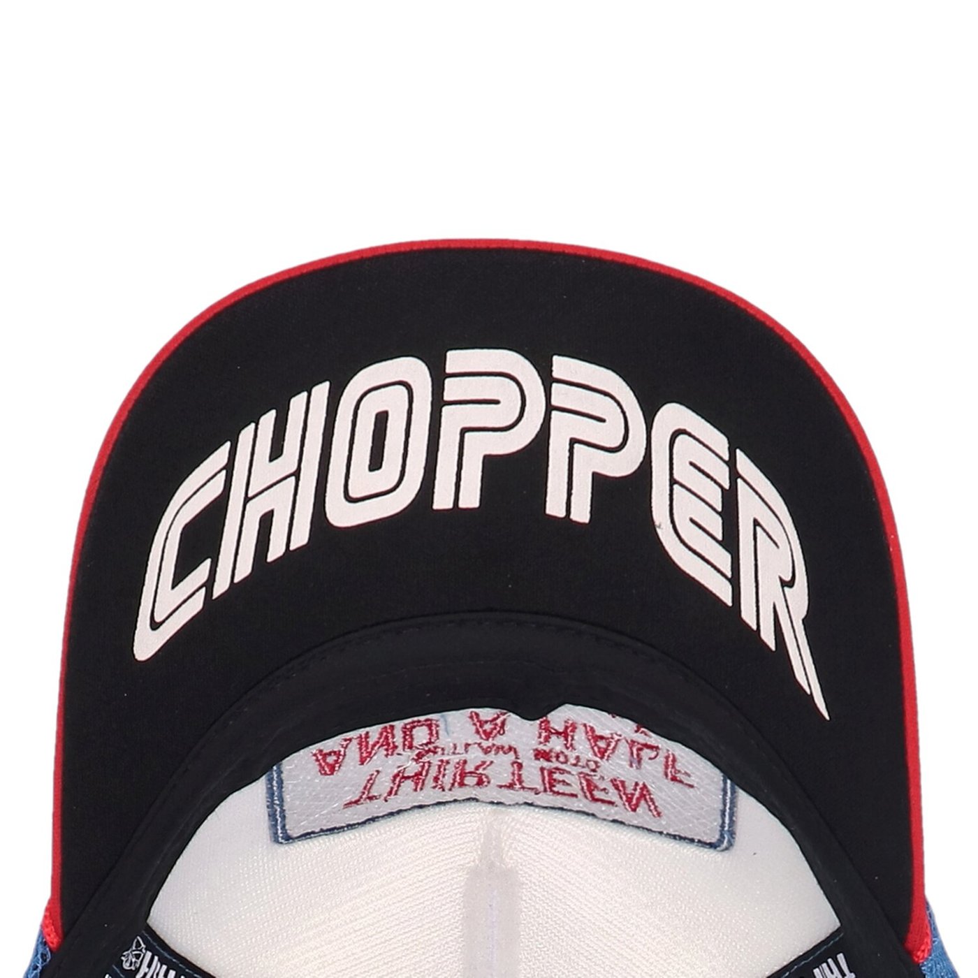 13 and a half company 13 1/2 Outlaw Club trucker cap blue/red - Image 2