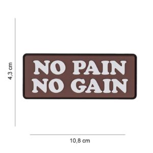 Army Surplus Army Surplus Patch 3D PVC No pain No Gain