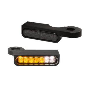 HeinzBikes HeinzBikes, 'Stripes' below bar turn signals. Black anodized