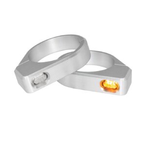 HeinzBikes HeinzBikes, ZC-Line Micro LED fork turn signal set. Silver