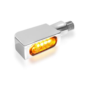 HeinzBikes HeinzBikes, Blokk Line micro LED turn signals. Chrome