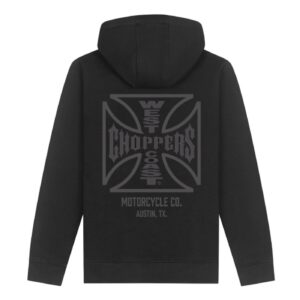 West Coast Choppers WCC ATX Cross zip hoodie black/gray