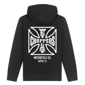 West Coast Choppers WCC ATX Cross hoodie black/white