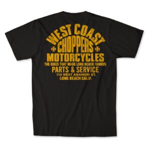 West Coast Choppers WCC Parts t-shirt black/yellow