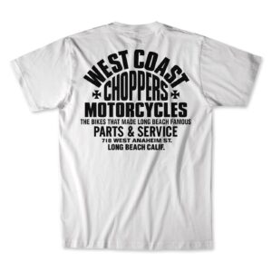 West Coast Choppers WCC Parts t-shirt white/black