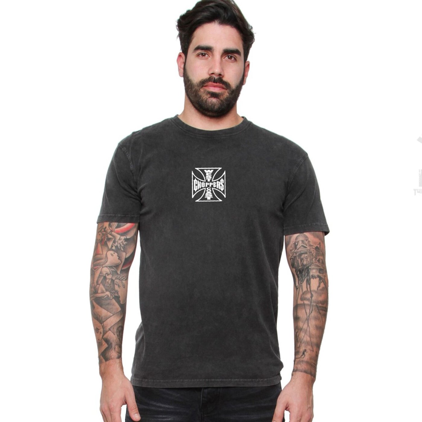 West Coast Choppers WCC Parts t-shirt vintage black - Image 2