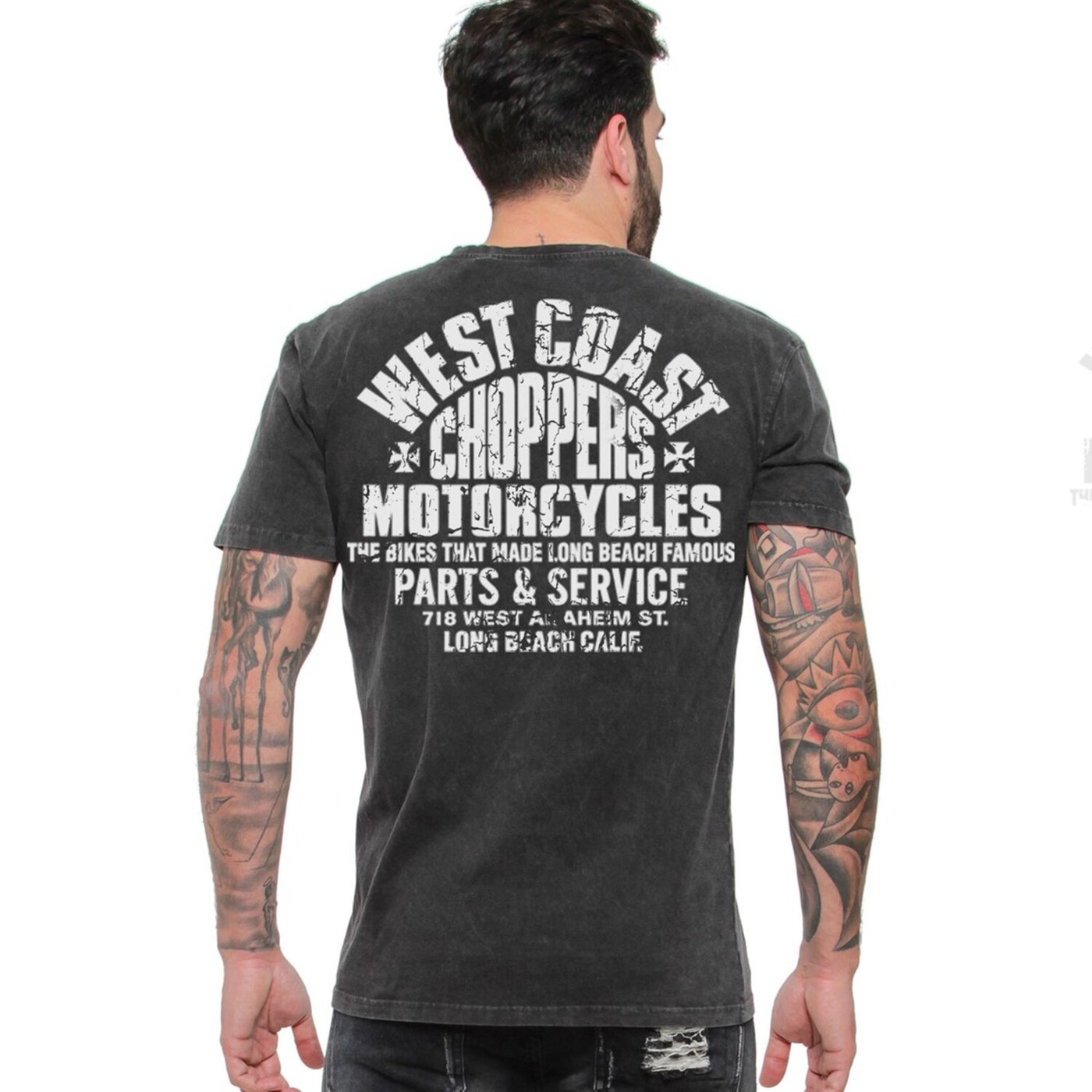 West Coast Choppers WCC Parts t-shirt vintage black