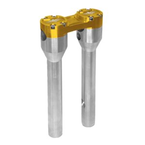 HeinzBikes HeinzBikes, Clubstyle straight risers 8". Silver/Gold