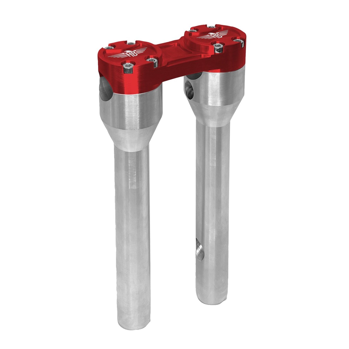 HeinzBikes HeinzBikes, Clubstyle straight risers 10". Silver/Red