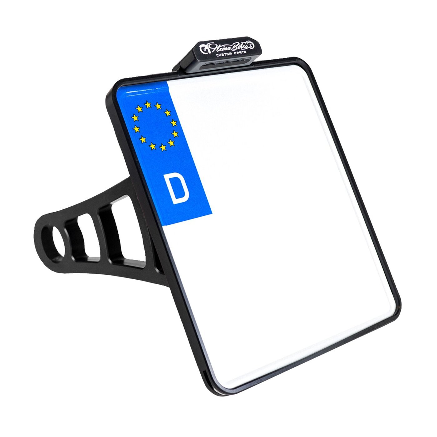 HeinzBikes HeinzBikes, side mount license plate holder kit. Black anod