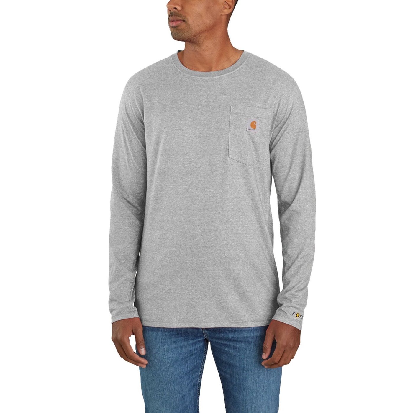 Carhartt Carhartt Midweight L/S Pocket t-shirt heather grey