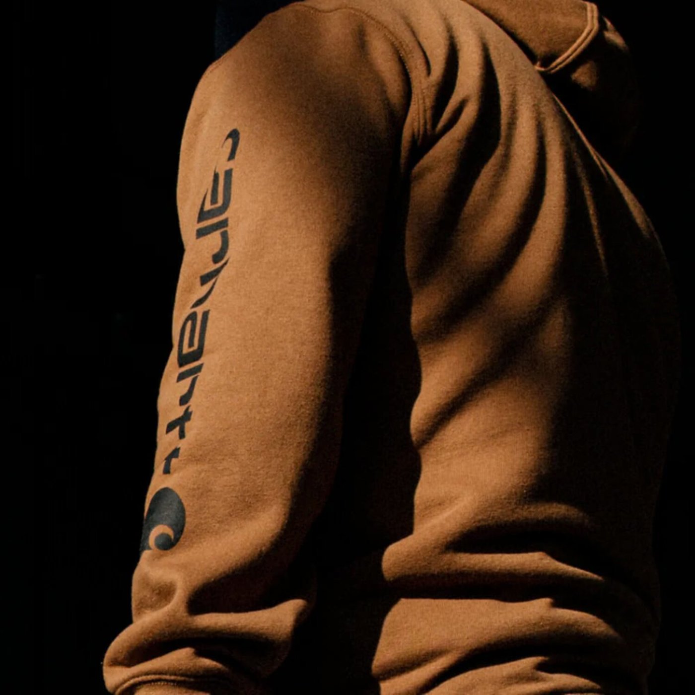 Carhartt Carhartt Sleeve Logo hoodie carhartt® brown - Image 2