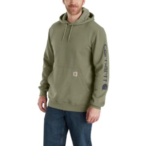 Carhartt Carhartt Sleeve Logo hoodie dusty olive