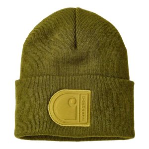 Carhartt Carhartt Knit Cuffed C Patch beanie dark bronzed green