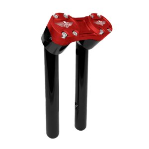 HeinzBikes HeinzBikes, Clubstyle pullback risers 10". Black/Red