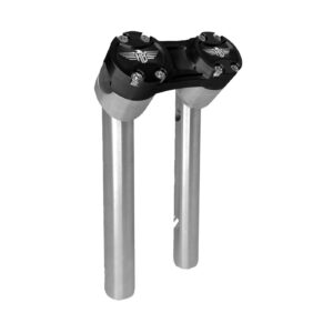 HeinzBikes HeinzBikes, Clubstyle pullback risers 10". Silver/Black