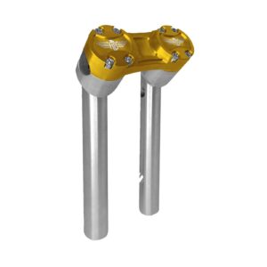 HeinzBikes HeinzBikes, Clubstyle pullback risers 8". Silver/Gold