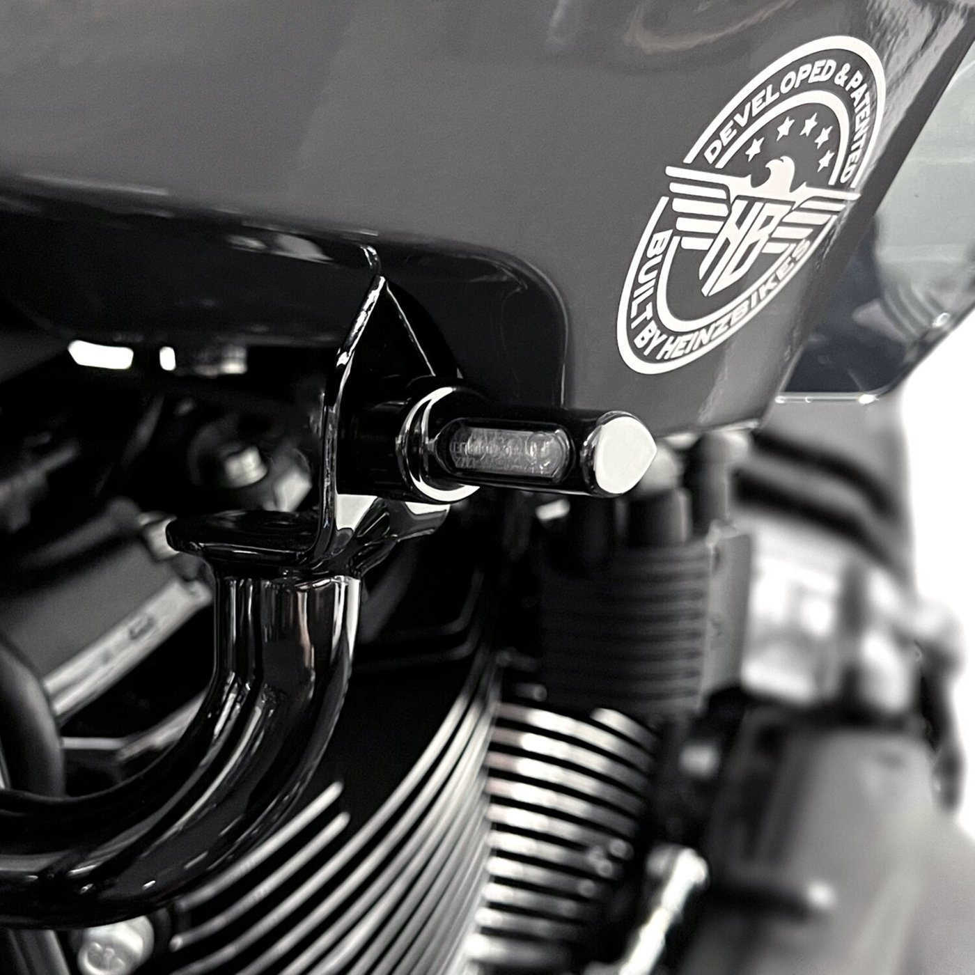 HeinzBikes HeinzBikes, ST Micro front turn signals. Black anodized - Image 2