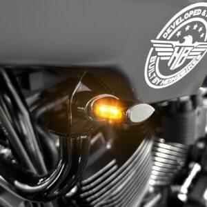HeinzBikes HeinzBikes, ST Micro front turn signals. Black anodized
