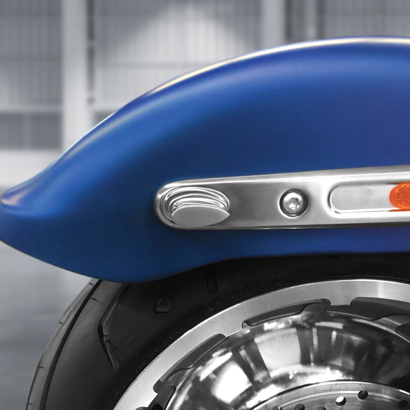 HeinzBikes HeinzBikes, Winglets LED turn signal set. Satin chrome - Image 2
