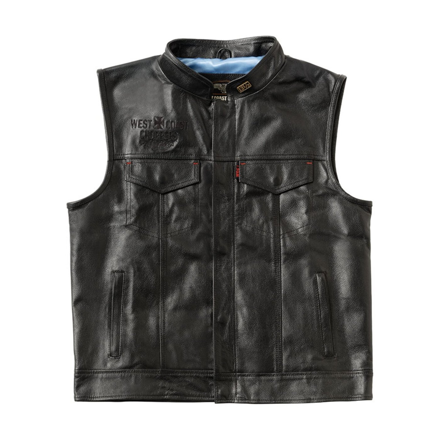 West Coast Choppers WCC x 13 1/2 Dominator leather riding vest