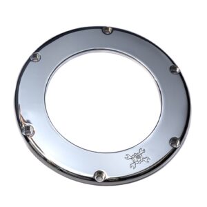 Feuling Feuling, replacement BA air filter cover. Chrome. Clear