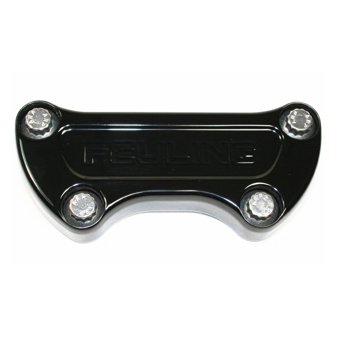 Feuling Feuling, handlebar top clamp. Feuling Logo. Black