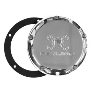 Feuling Feuling, derby cover. Gear Cross Wrench. Polished