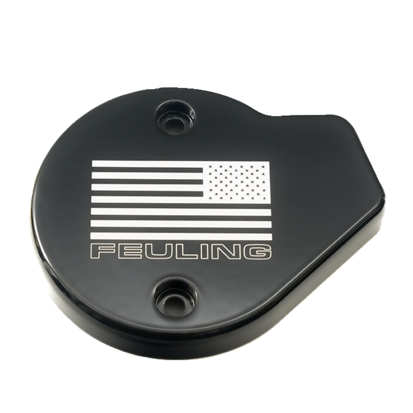 Feuling Feuling, timer cover. US Flag. Black CC