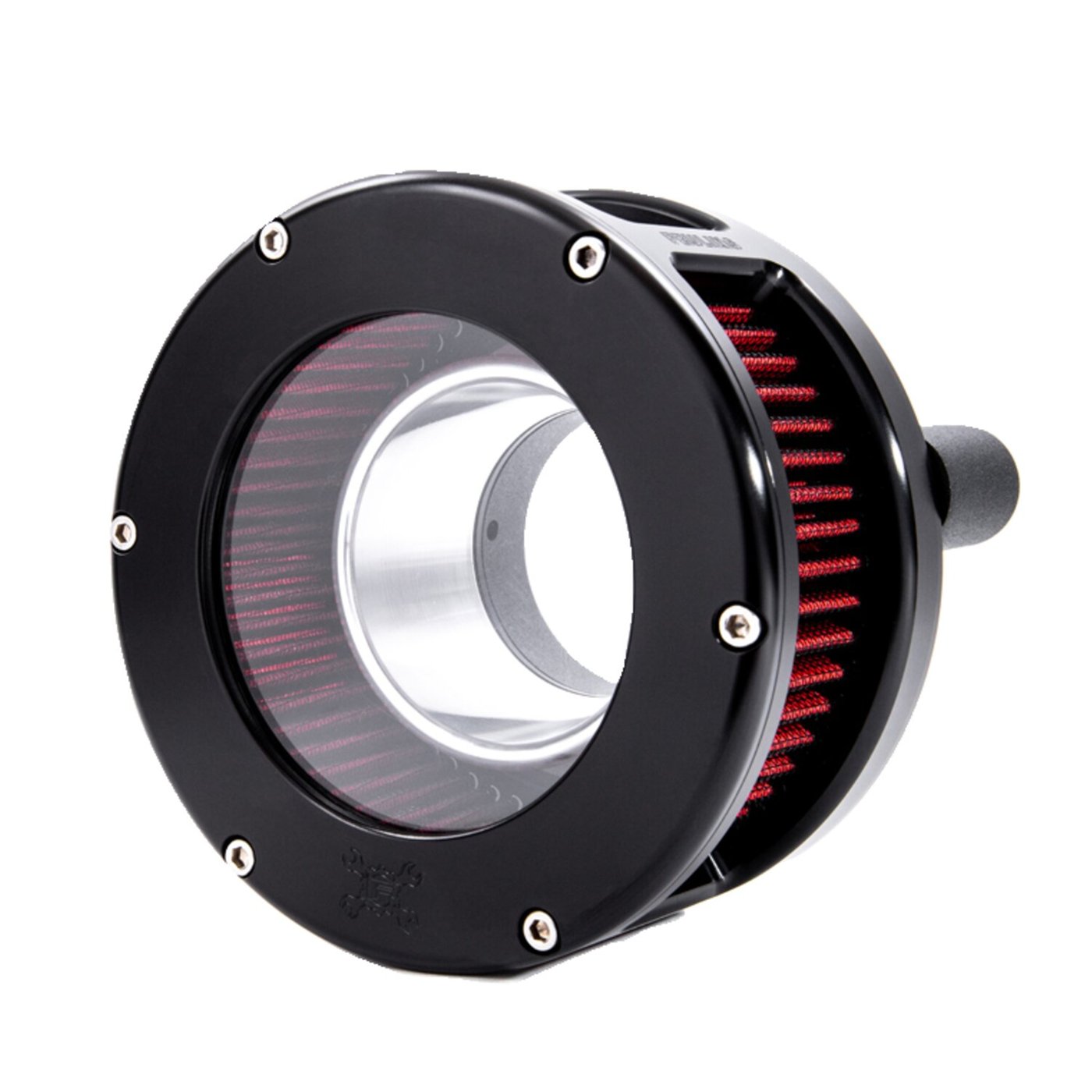 Feuling Feuling, BA air cleaner. Black. Red filter. Clear cover