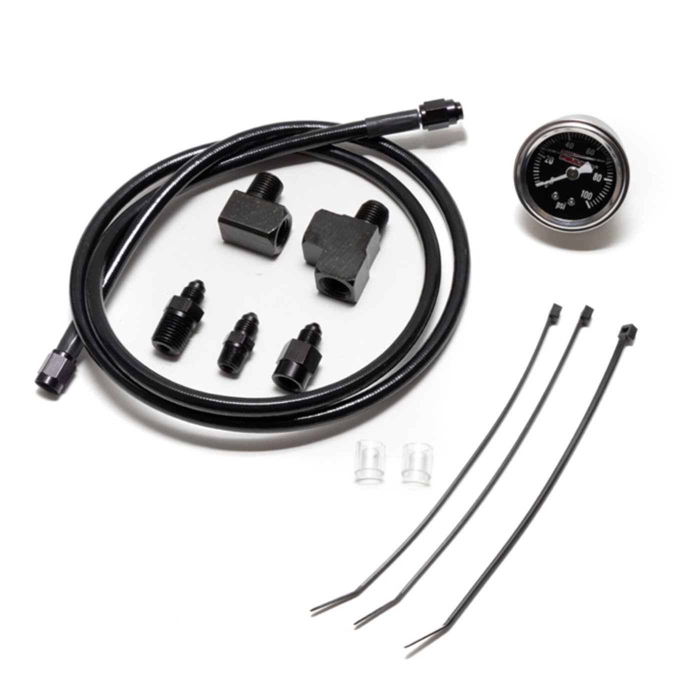 Feuling Feuling, remote oil pressure gauge kit. Black