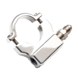 Feuling Feuling, 1" handlebar oil pressure gauge mount. Polished