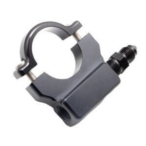 Feuling Feuling, 1-1/4" handlebar oil pressure gauge mount. Black