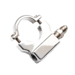 Feuling Feuling, 1-1/4" handlebar oil pressure gauge mount. Chrome