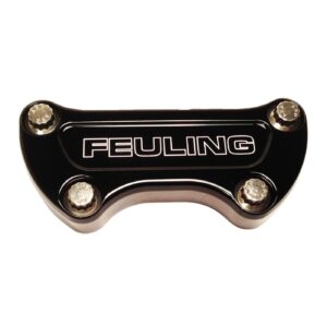 Feuling Feuling, handlebar top clamp. Feuling Logo. Black CC