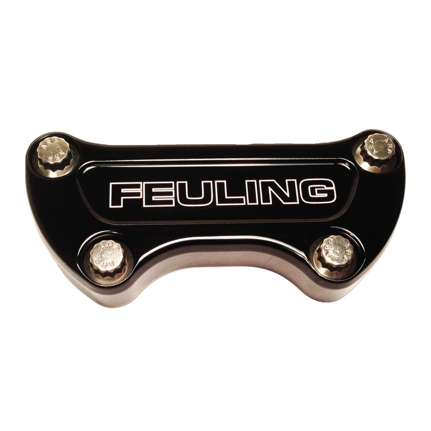 Feuling Feuling, handlebar top clamp. Feuling Logo. Black CC