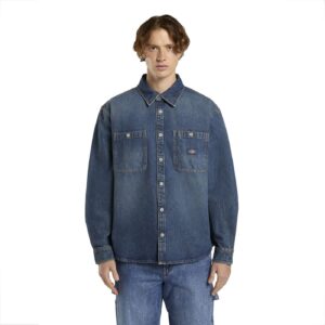 Dickies Dickies Mechanic Denim shirt khaki tinted blue
