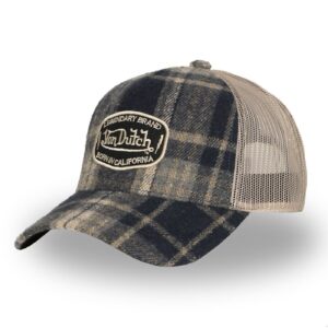 Von Dutch Von Dutch Carreaux cap gray
