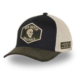 Von Dutch Von Dutch Semi-Curved Skull cap black/green/white