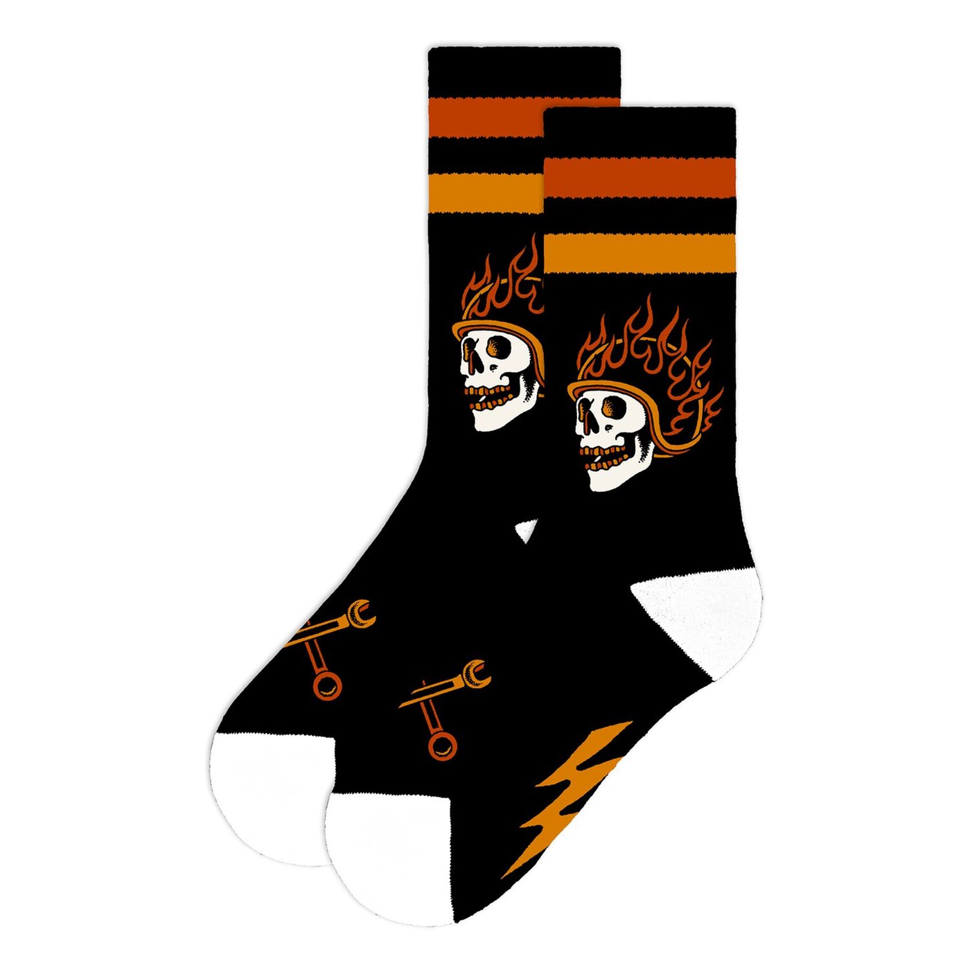 American Socks American Socks Piston Rebels Mid High socks black