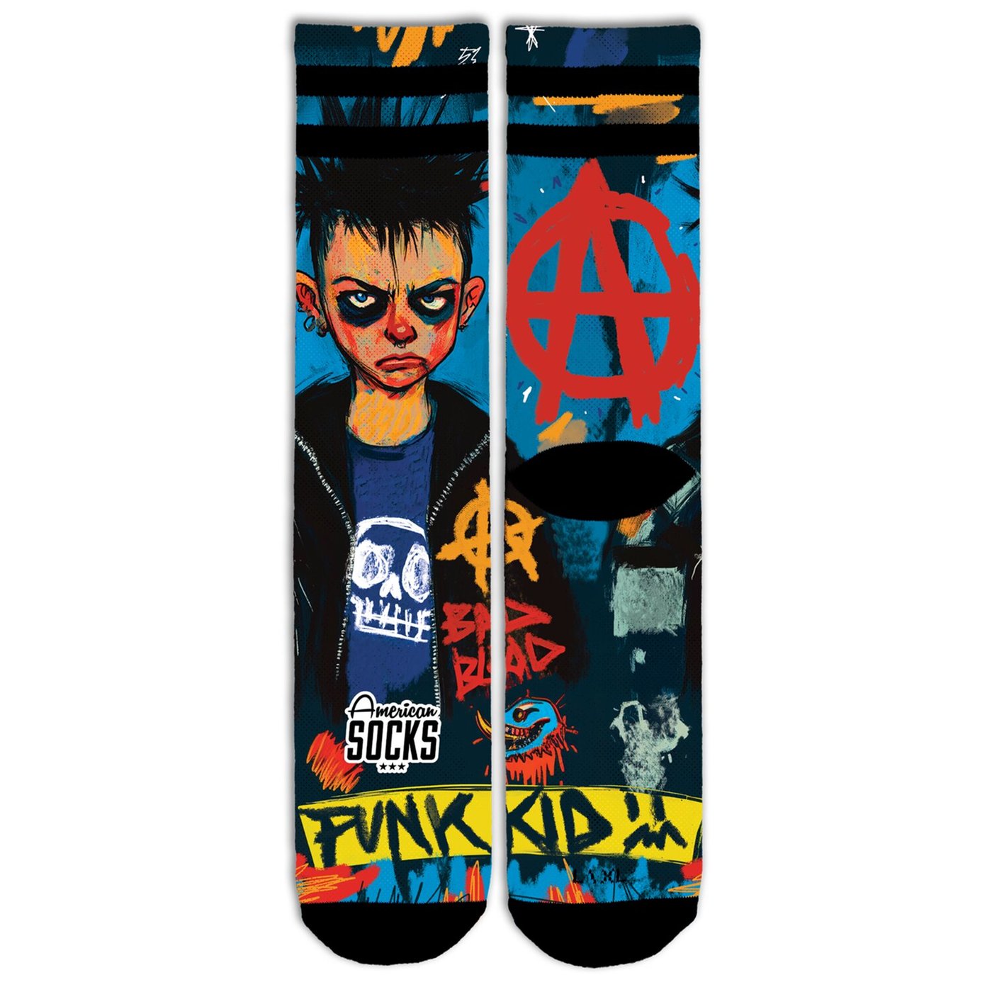 American Socks American Socks Youth Regegade Signature socks blue - Image 2