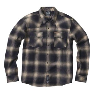 West Coast Choppers WCC Outlaw Flannel shirt olive/beige